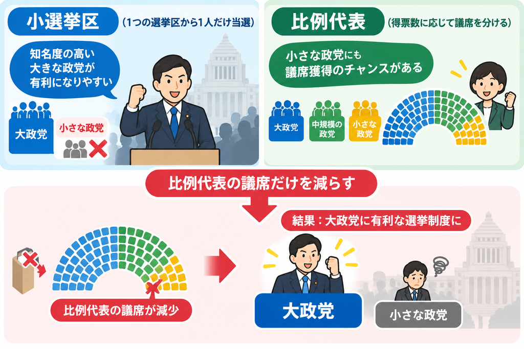 政党によって有利・不利になる可能性