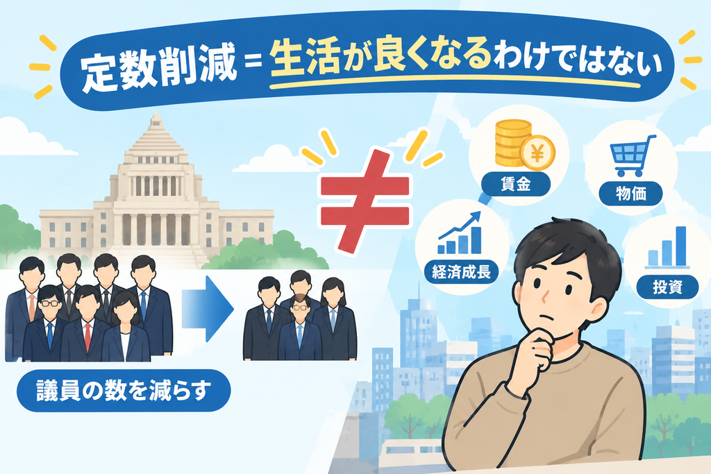 定数削減=生活が良くなるわけではない