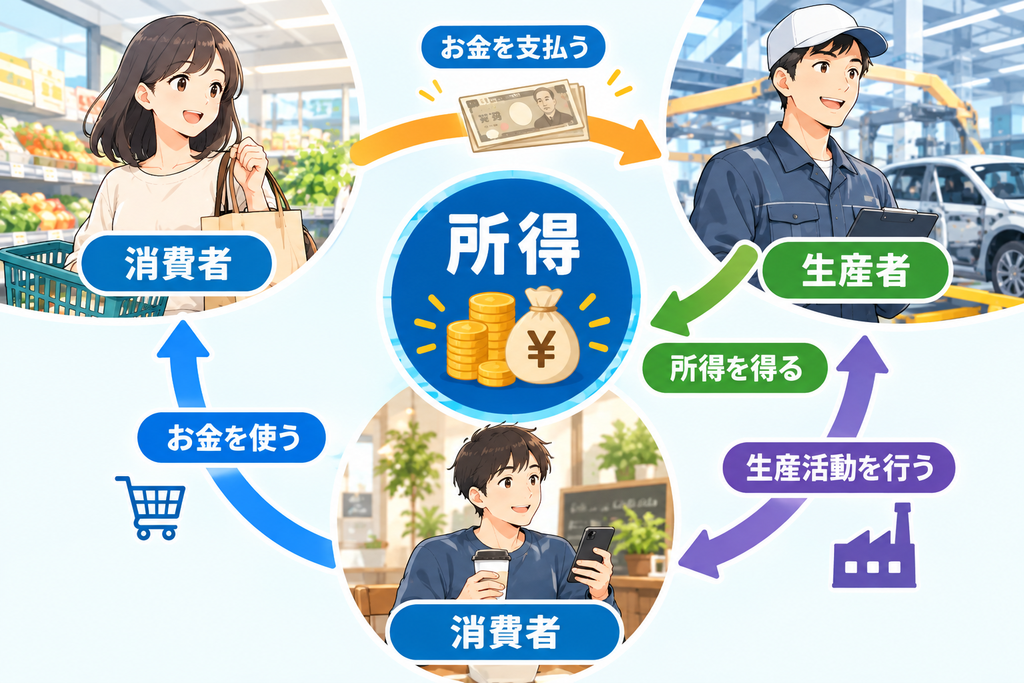 所得のイメージ図
