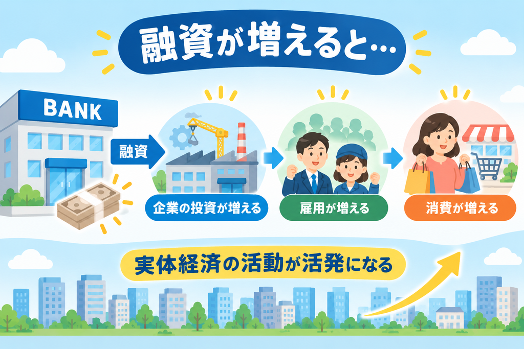 融資が増えると
