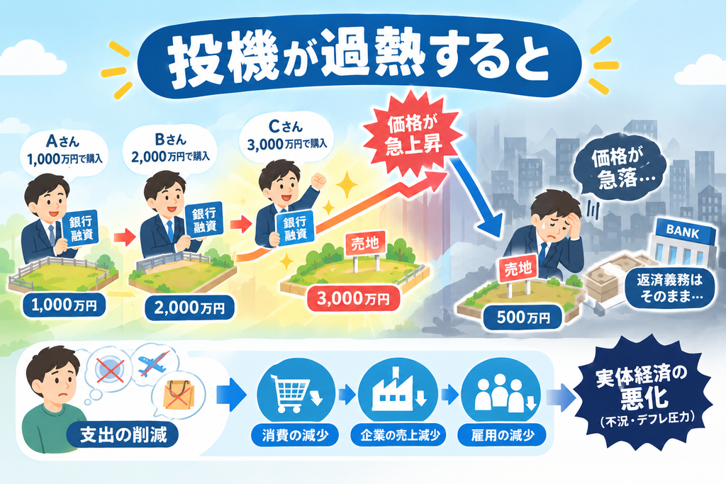投機が過熱すると