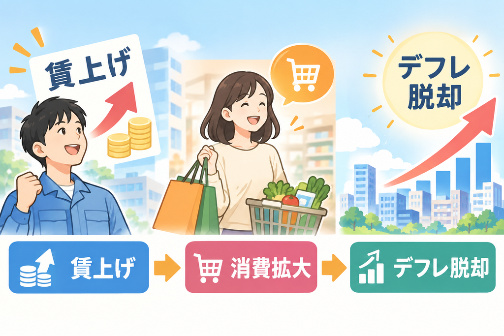賃上げすればデフレを脱却できる